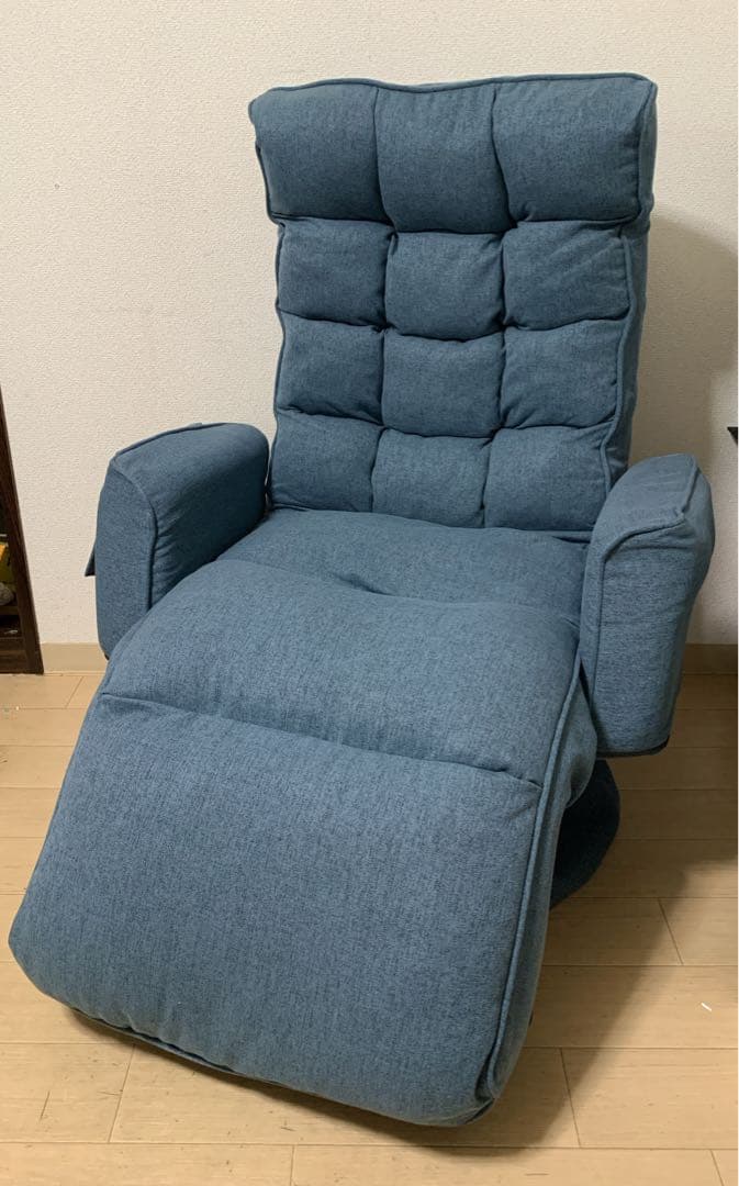 値下げ！【美品】YAMAZEN 肘付き回転座椅子　EIKZ-72AOT-SNV