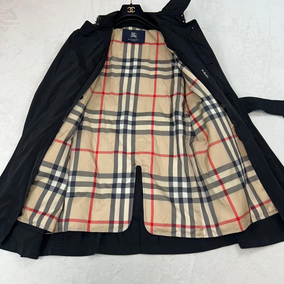 J488 XL バーバリーロンドン ダウンライナー付 ベルト付 コート メンズ