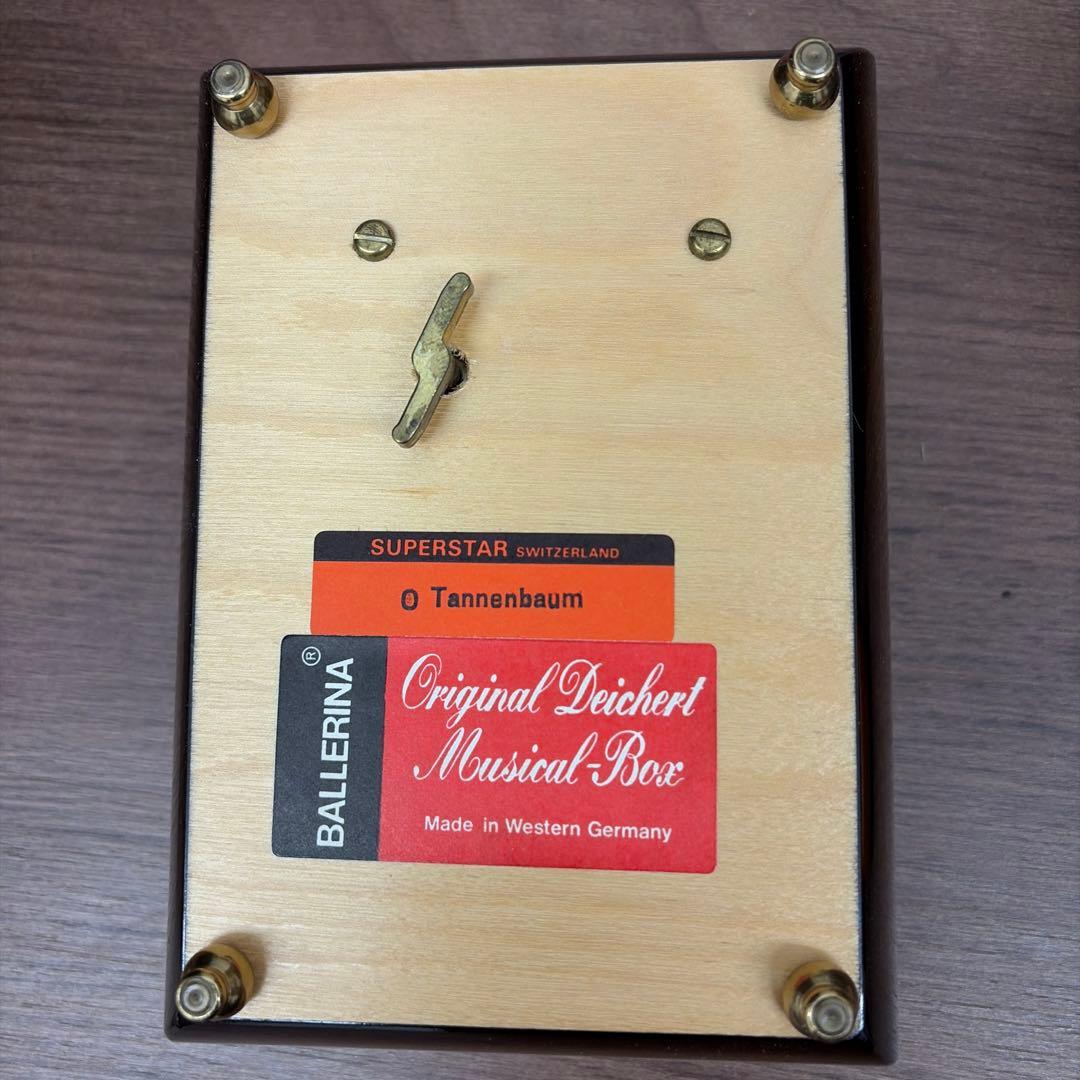 未使用品　ドイツ製　クリスマス　オルゴール　小物入れ