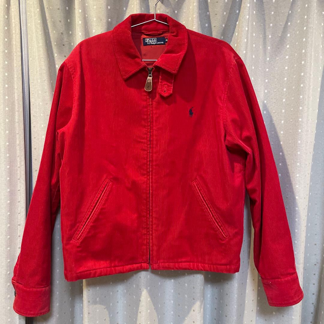 ◯ポロ・ラルフ・ローレン 赤 コーデュロイ スウィングトップ