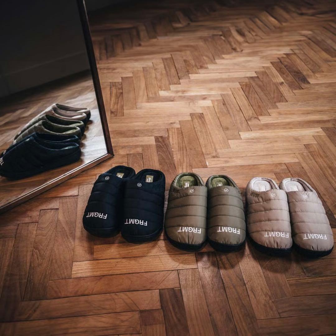 0新品 NANGA FRAGMENT SUBU ウィンター サンダル カーキ