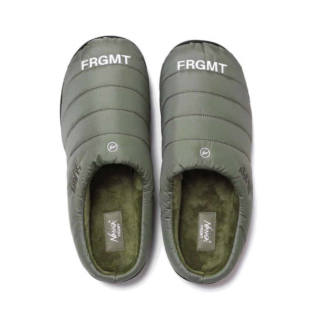 0新品 NANGA FRAGMENT SUBU ウィンター サンダル カーキ