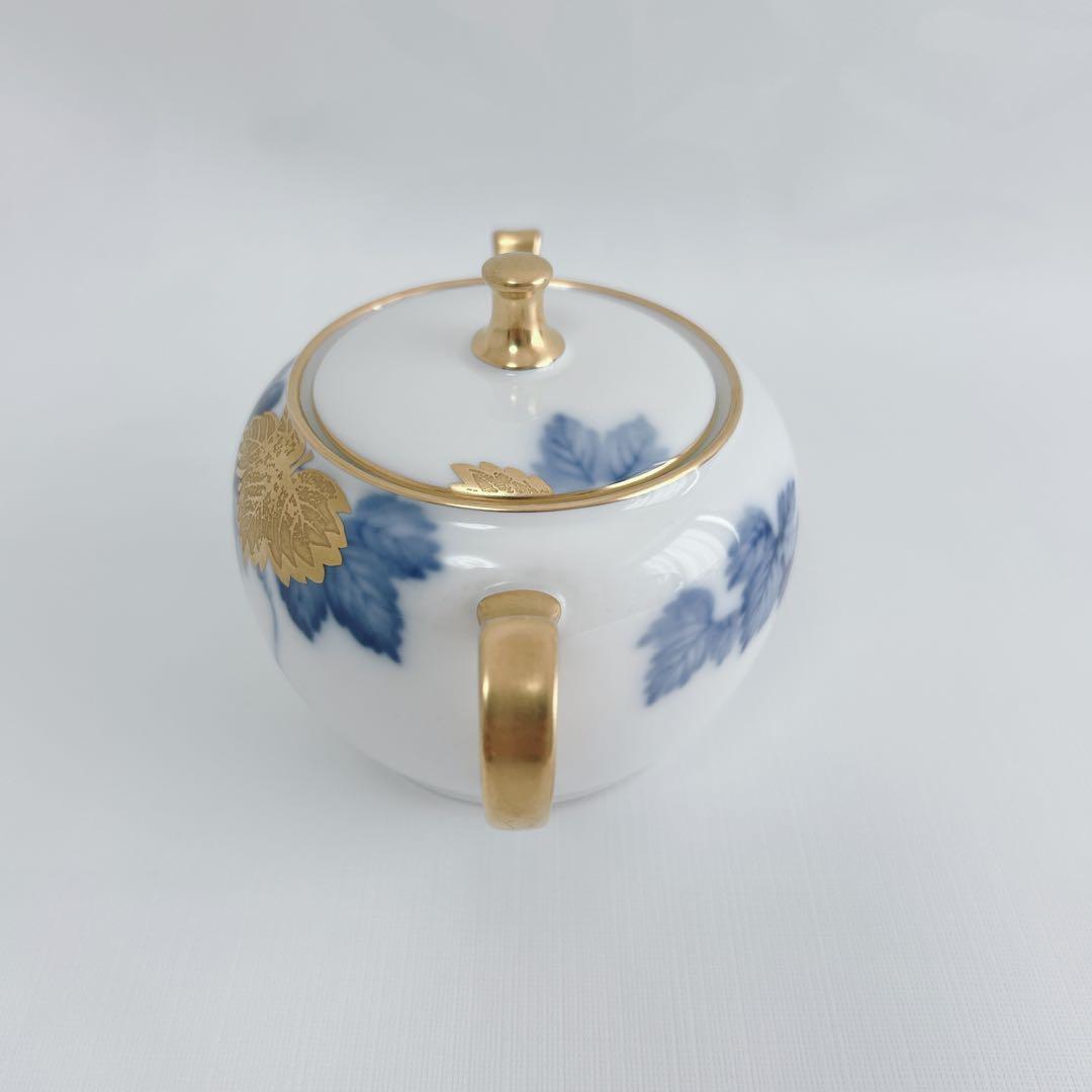 希少　大倉陶園　金蝕葡萄　ティーポット&シュガーポット　金彩