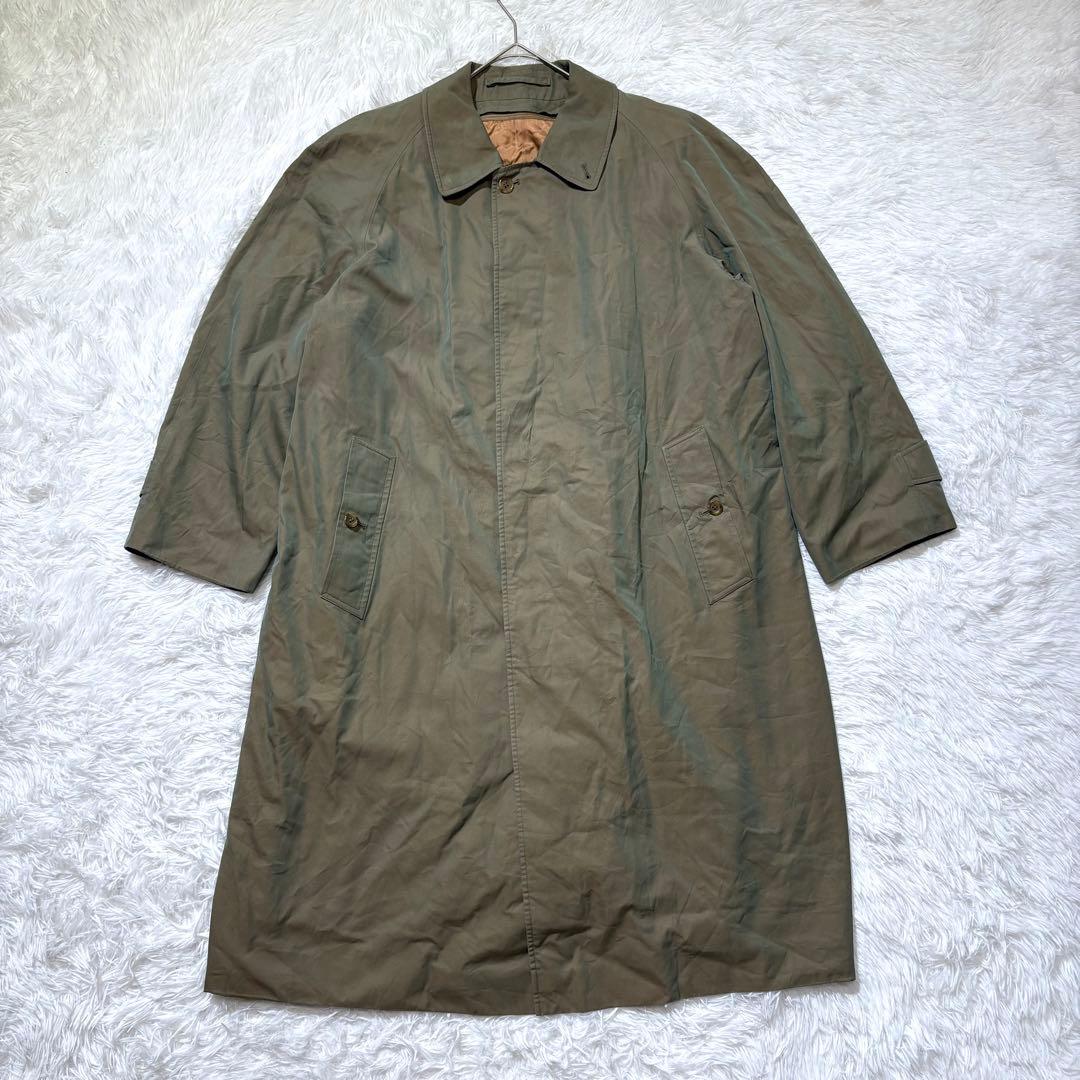 【バーバリー】トレンチコート カーキ ノバチェック ライナー付 チェスターコート