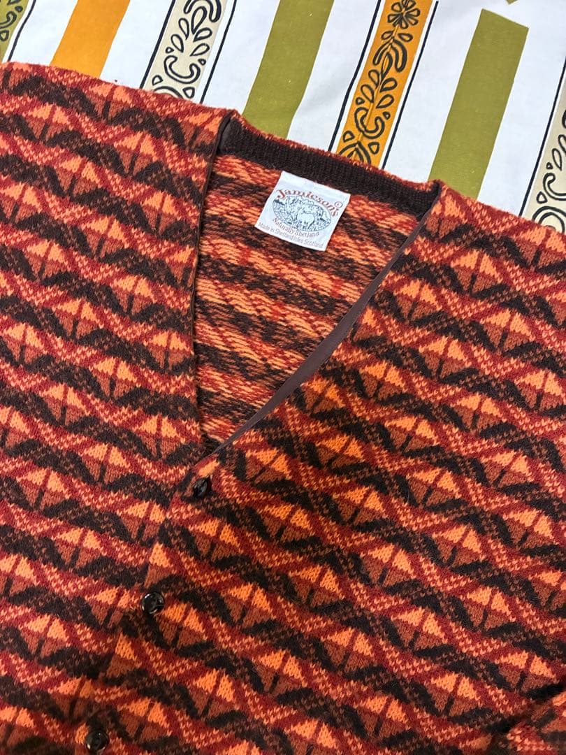ジャミーソンズ◼️shetlandウール・カーディガン・ジャケット◼️スコットランド