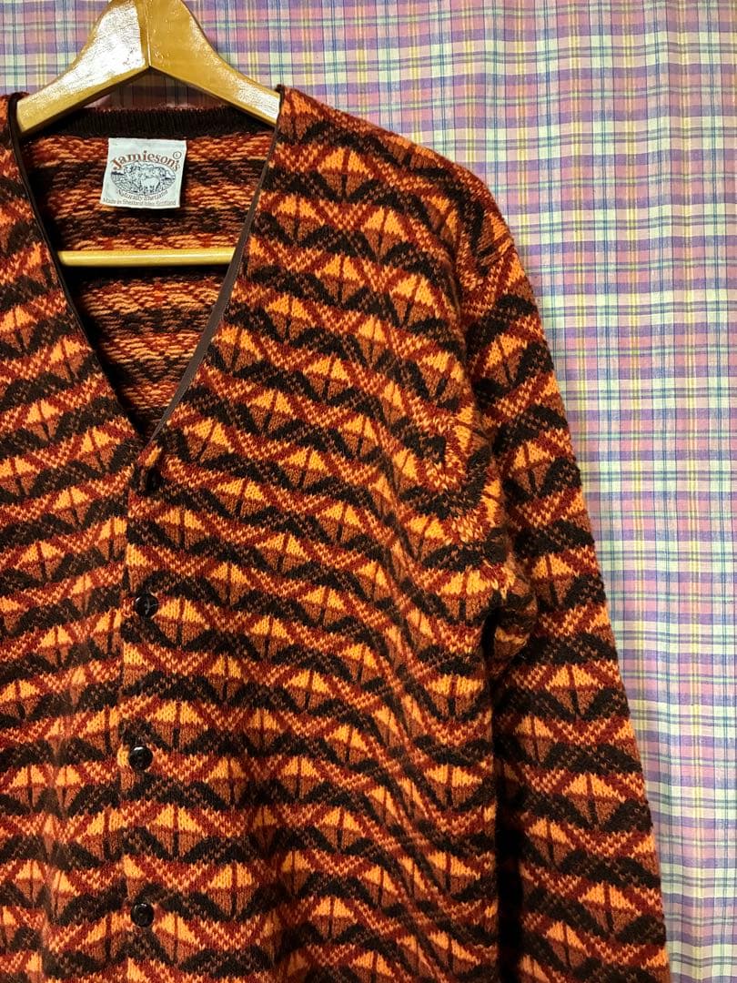 ジャミーソンズ◼️shetlandウール・カーディガン・ジャケット◼️スコットランド