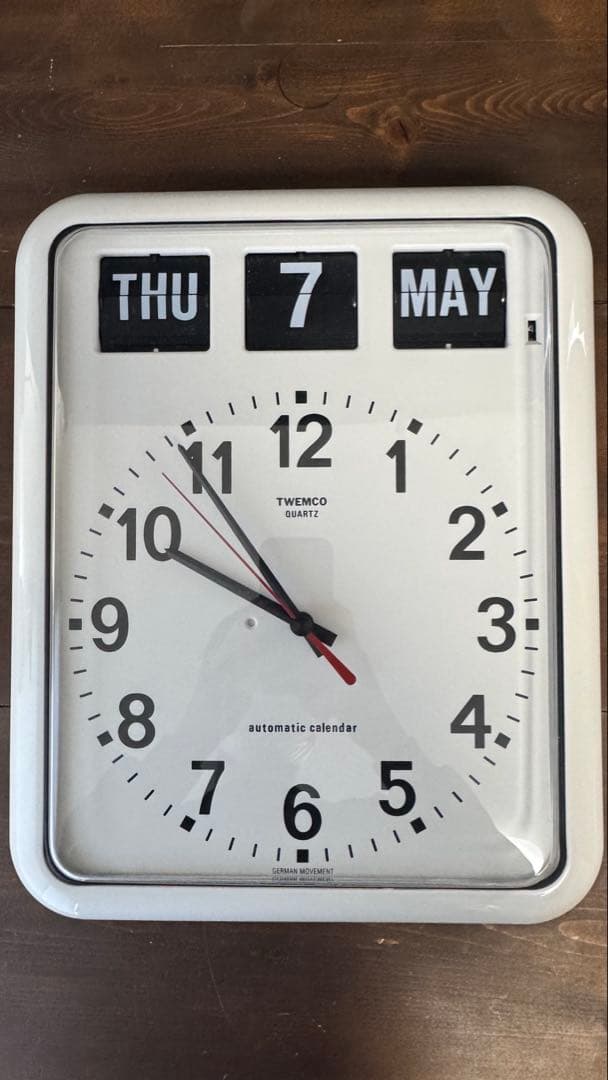 TWEMCO RC-12 時計 パタパタ 電波 壁掛け トゥエンコ