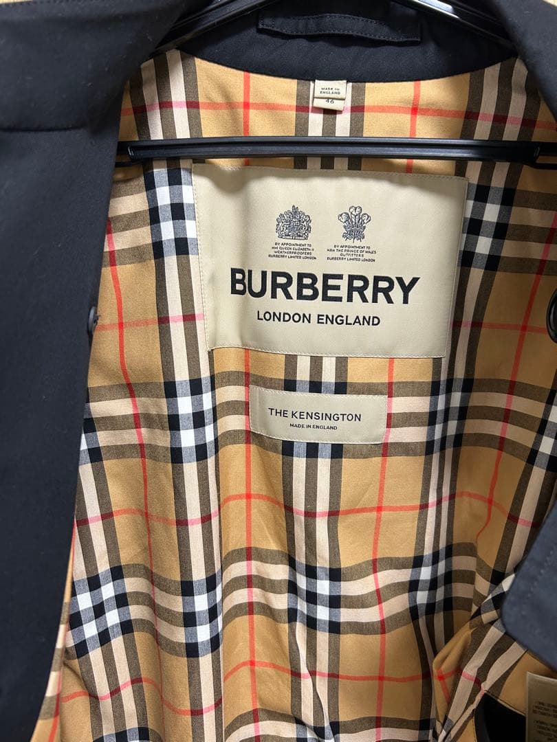 BURBERRY ブラック トレンチコート サイズ46