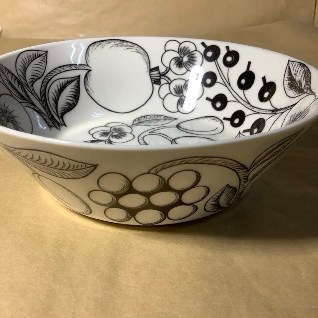 アラビア パラティッシュ ボウル16.5cm(ブラック)×2個(中古品)