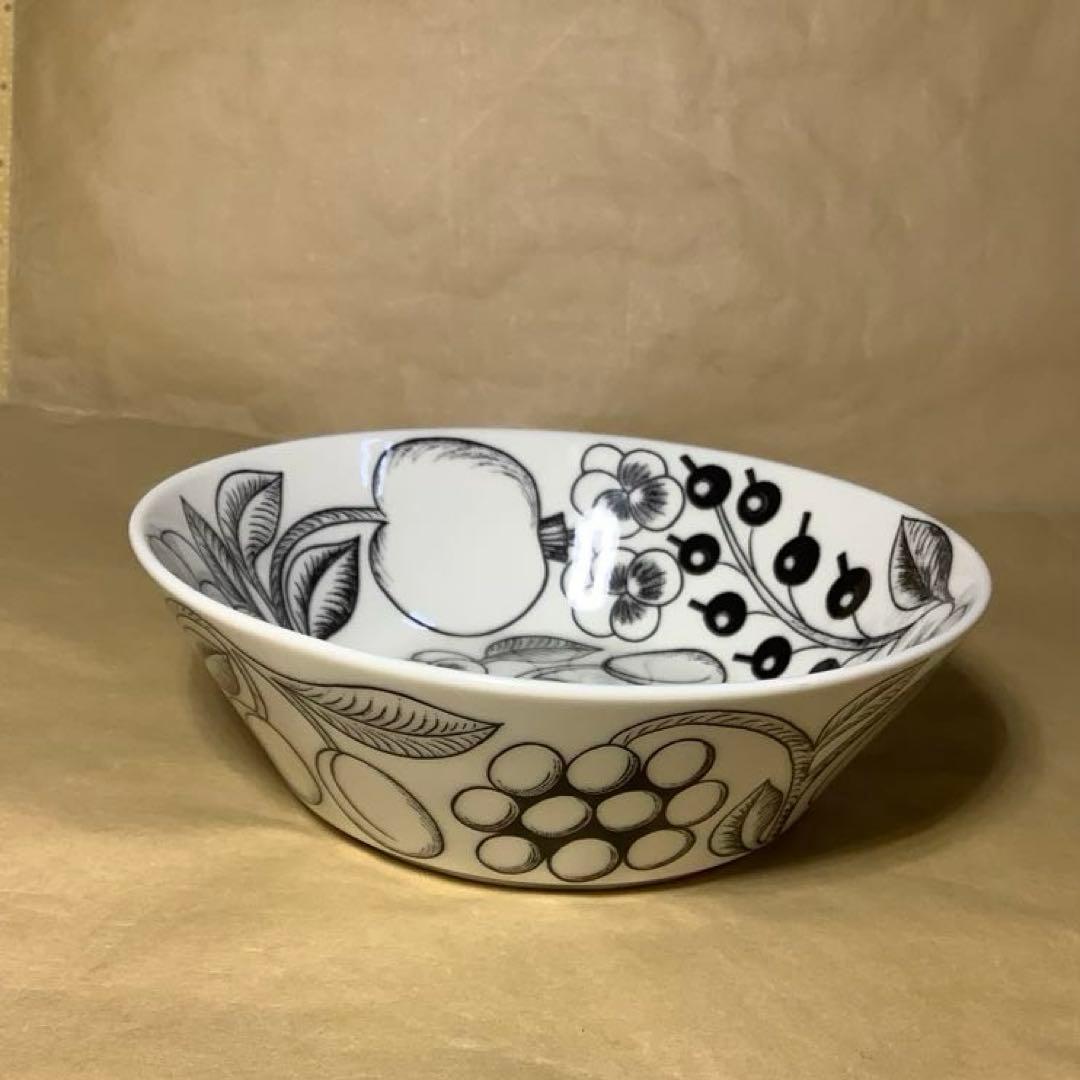 アラビア パラティッシュ ボウル16.5cm(ブラック)×2個(中古品)