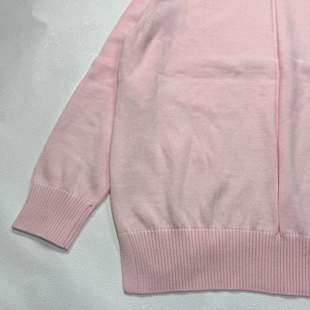 綺麗なカラー Drawer コットン カシミヤ ニット 長袖 ピンク サイズ２