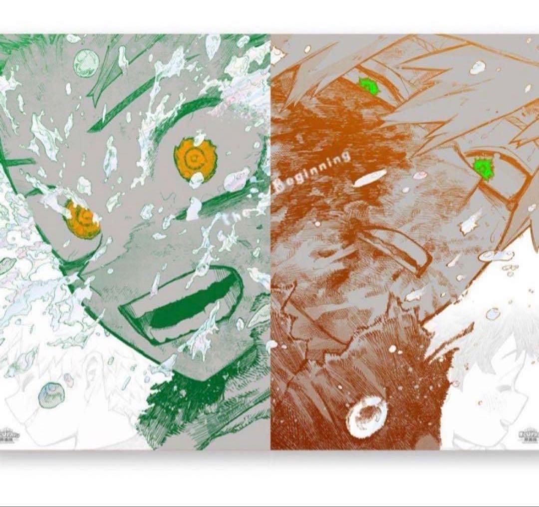 ヒロアカ原画展 ポスター 緑谷出久 爆豪勝己