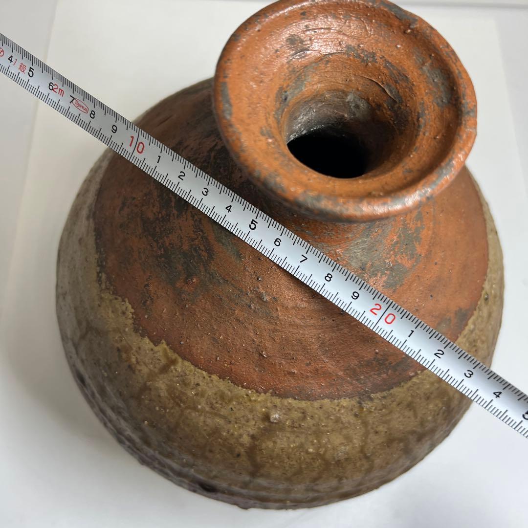 専用　桃山時代　古備前　かぶら壺　木箱付　高さ約23㎝　東Y8-0204③