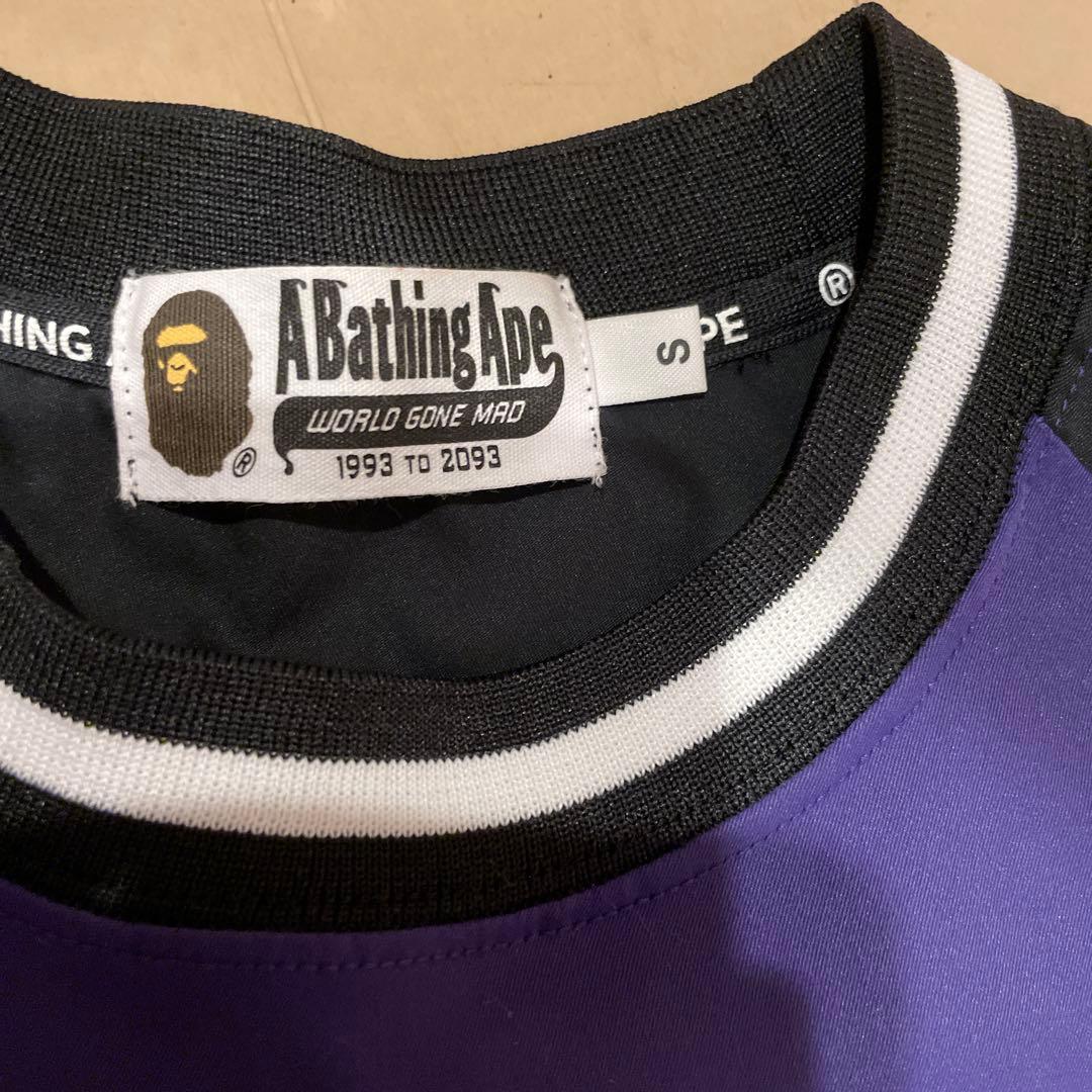 な*;様 ベイシングエイプ　チームロゴロングTシャツ　Sサイズ