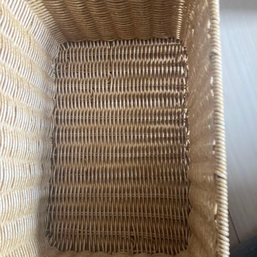 洗える ラタン風収納カゴ
