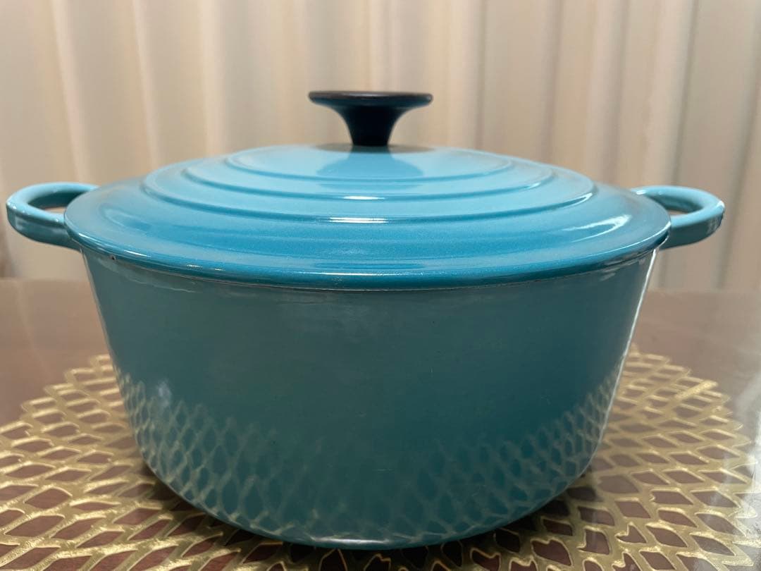 Le Creuset ルクルーゼ 両手鍋 24cm カリビアンブルー