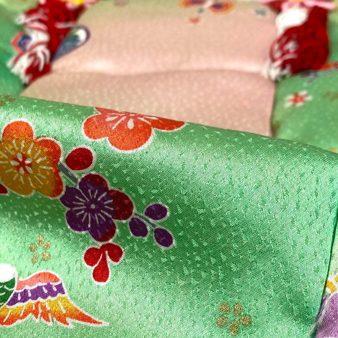 【着物と帯 時流】O2456ys◇七五三 3才女の子着物&被布コート正絹 未使用