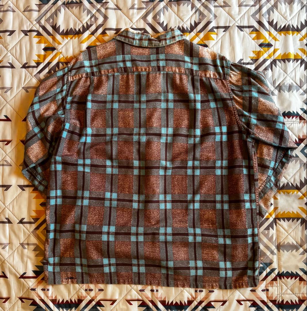 50s SPORTS WEAR プリントネルシャツ　プリネル