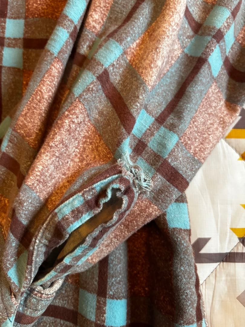 50s SPORTS WEAR プリントネルシャツ　プリネル