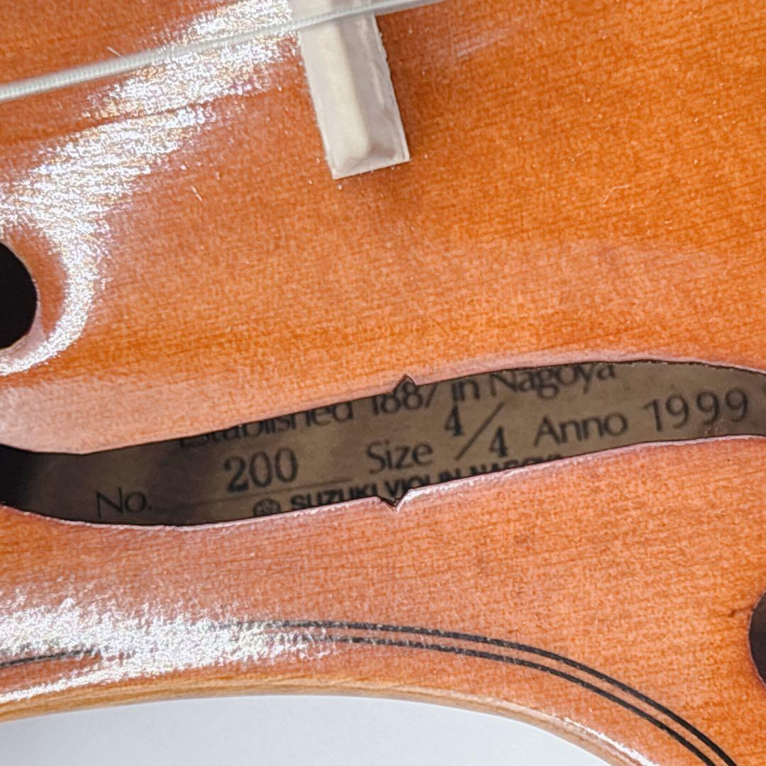 ✨美品✨ SUZUKI No.200 4/4 バイオリン 1999年製 純正弓