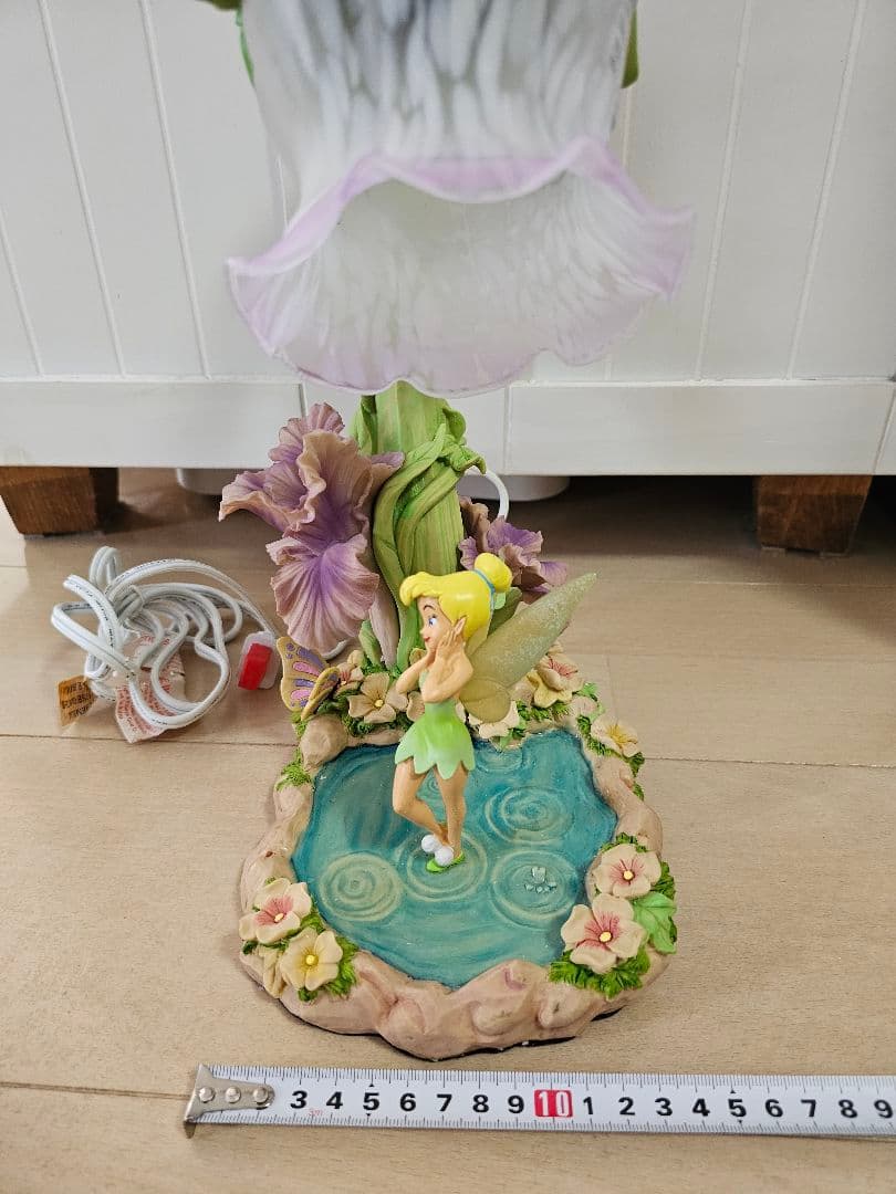 ティンカーベル　ランプ　ライト　ディズニー　置物　フラワー　花　レア　フェアリー
