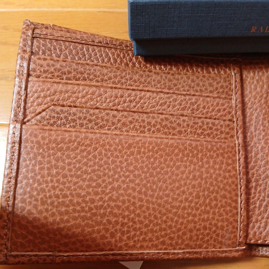 新品未使用Polo Ralph Lauren 二つ折り財布 ブラウン