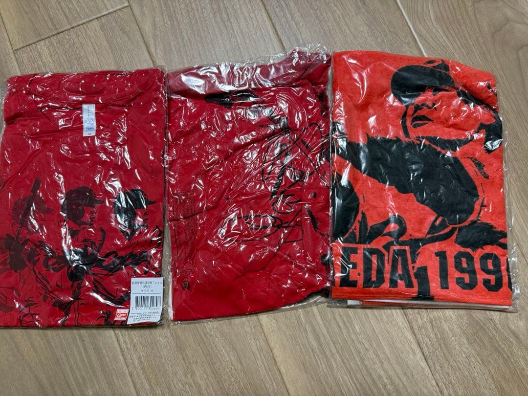 前田智徳 引退記念グッズ 3点 Mサイズ Tシャツ フェイスタオル 広島 カープ