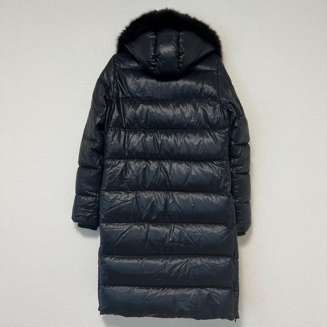 美品　デュベティカ DENEB ダウンコート40 黒　NERO フードファー付