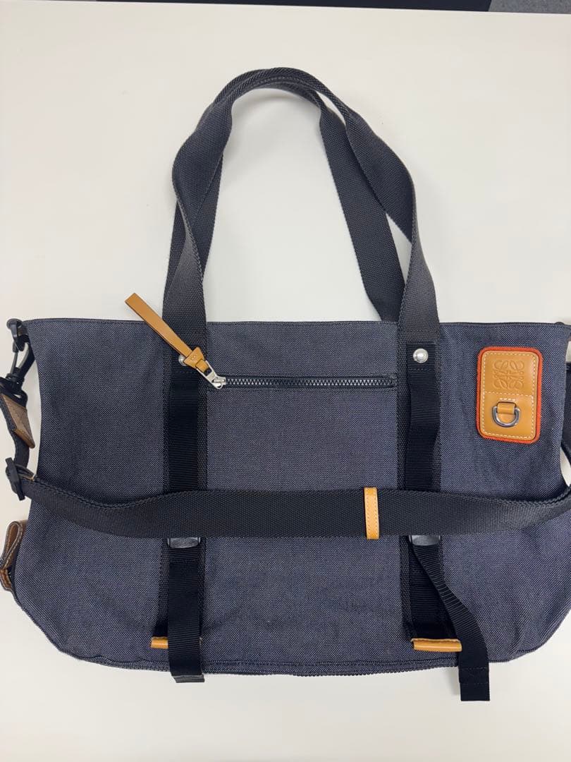 LOEWEロエベ　ELN メンズキャンバストートバッグ