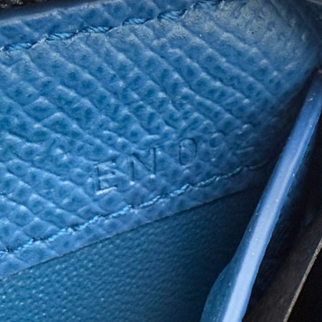 dunhill ダンヒル カドガン ラウンドファスナー 長財布 ネイビー カード