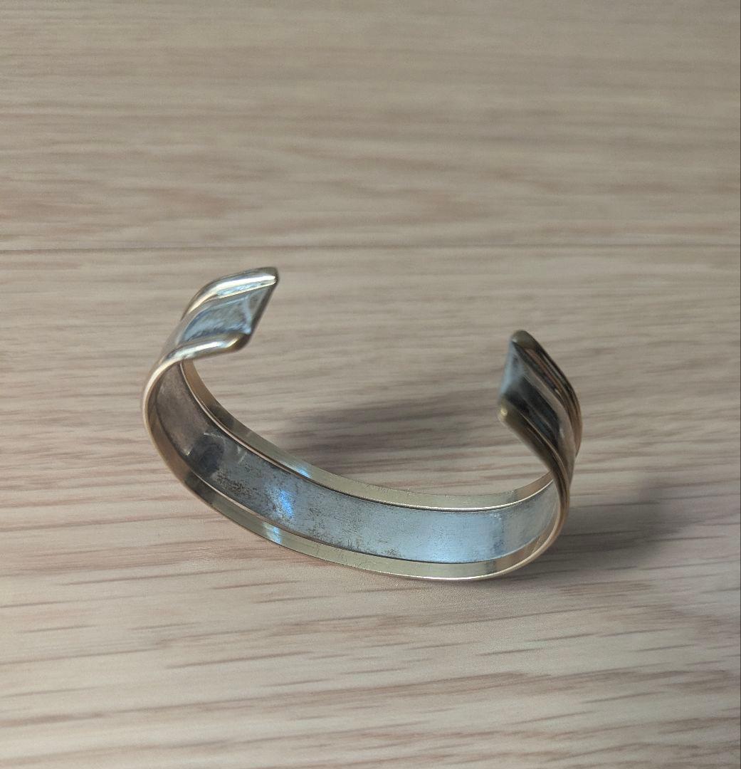 ナバホ族・12K.GF.ノンスタンプ鏡面仕上げバングル・超希少品