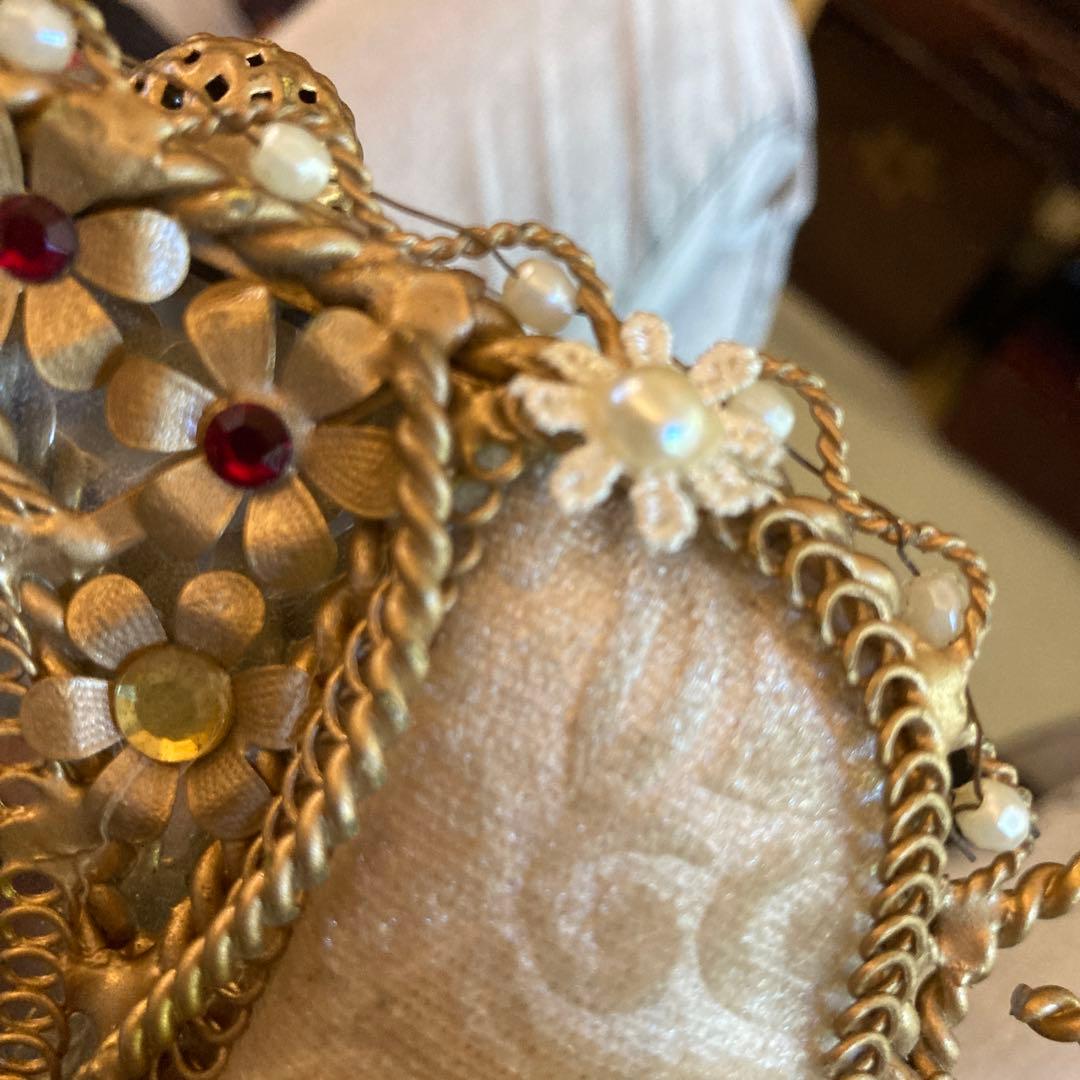 アンティーク　ミラートレイ