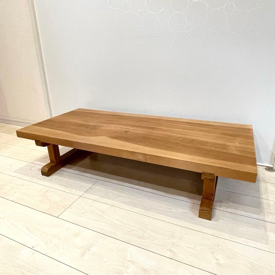 【希少】天然木 無垢材 座卓 ローテーブル 和モダン 机 高級感　アンティーク