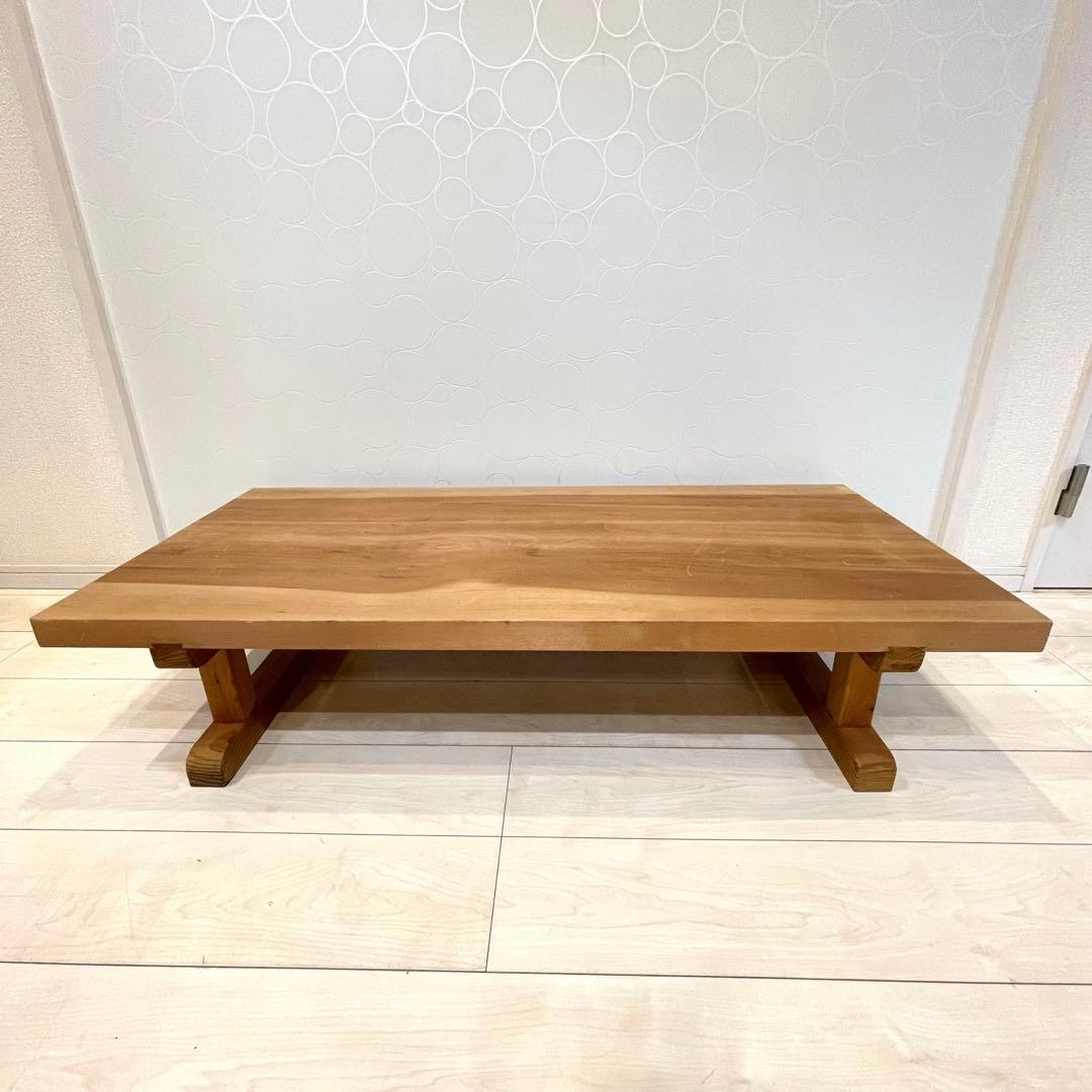 【希少】天然木 無垢材 座卓 ローテーブル 和モダン 机 高級感　アンティーク