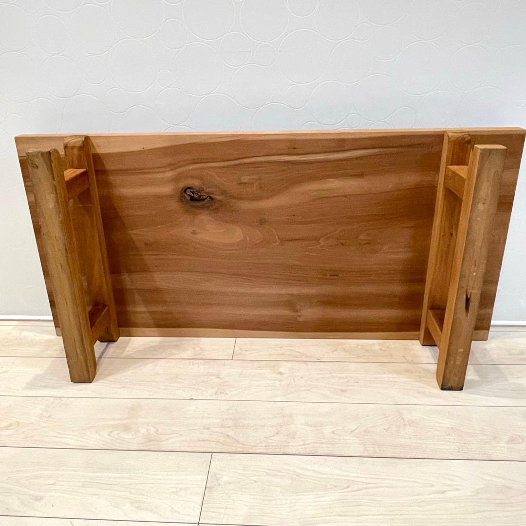 【希少】天然木 無垢材 座卓 ローテーブル 和モダン 机 高級感　アンティーク