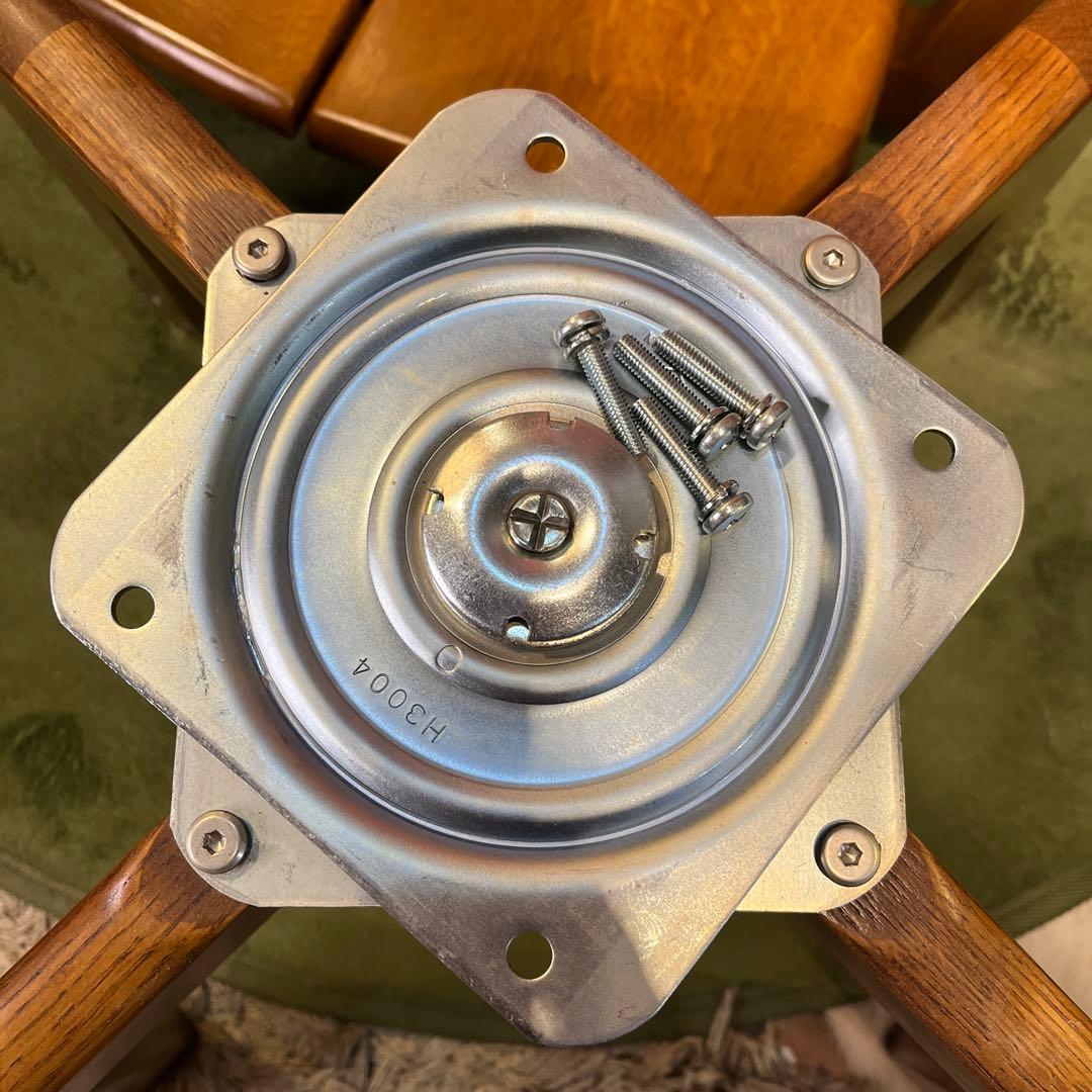 極美品　浜本工芸　３６０度　回転　アームチェア