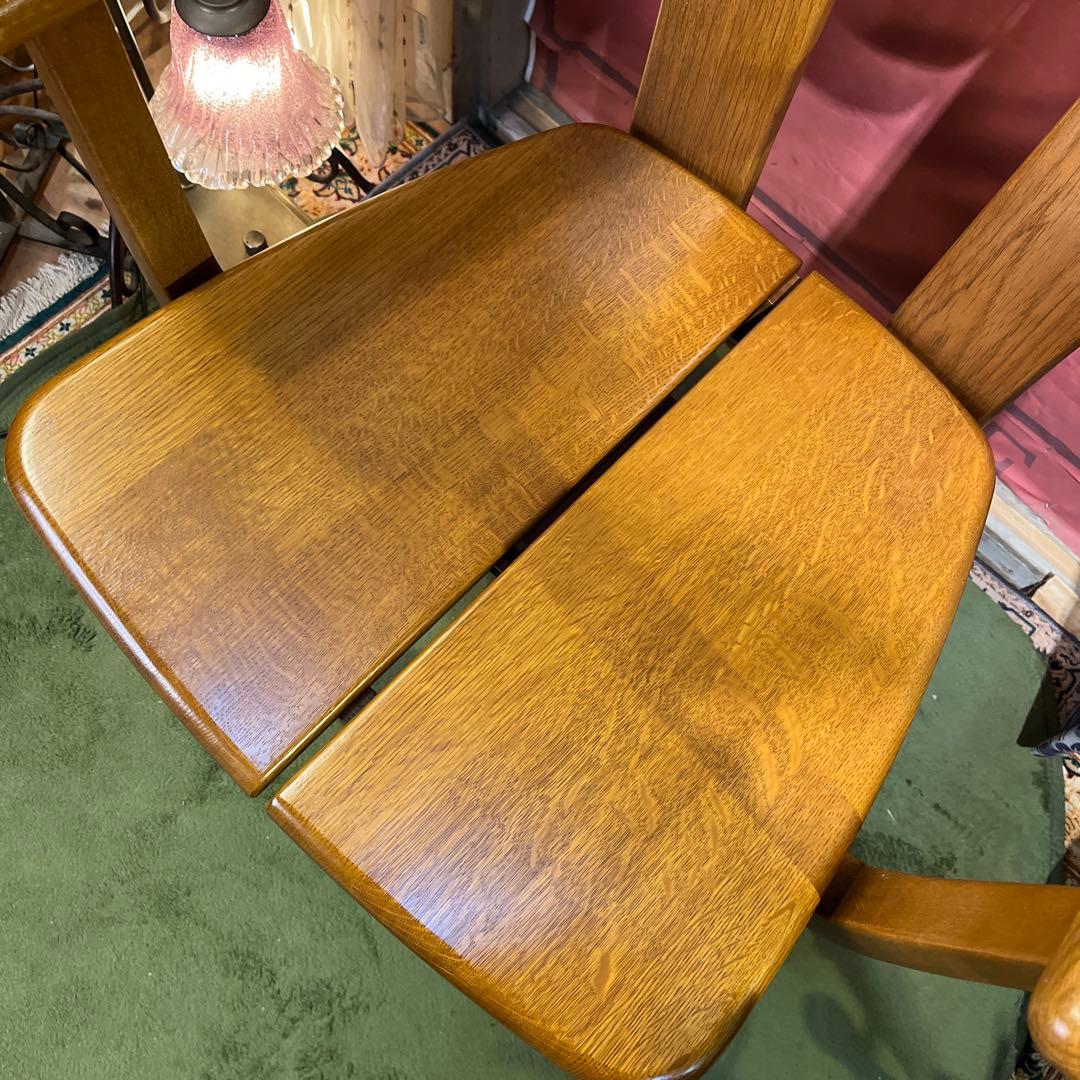 極美品　浜本工芸　３６０度　回転　アームチェア