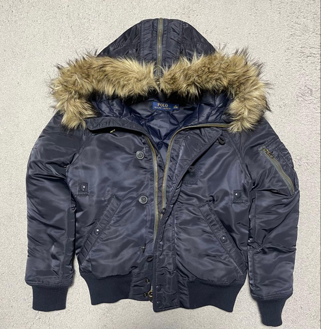 希少 POLO RALPH LAUREN N2Bダウンジャケット短丈