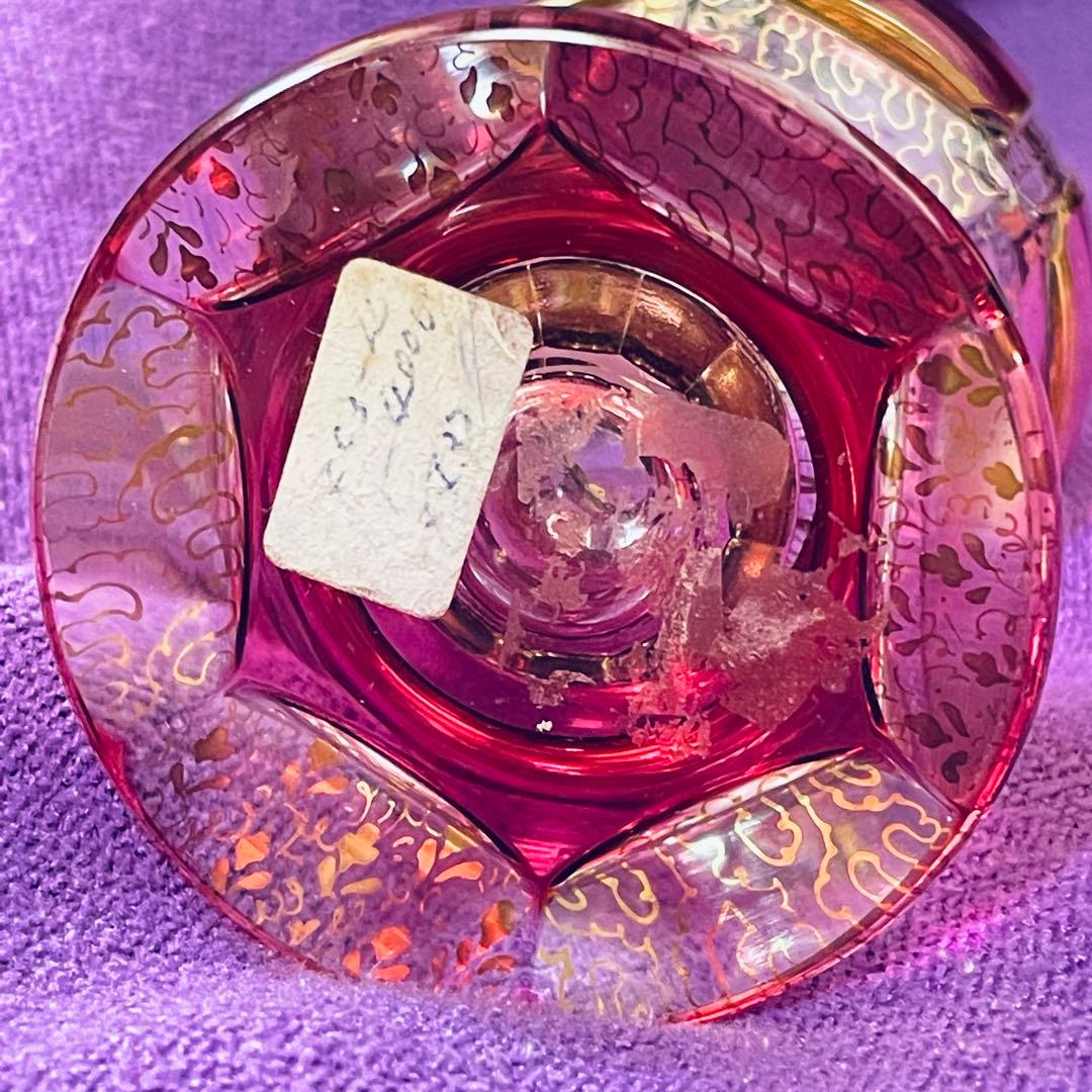 ボヘミアガラス エーゲルマン ロゼ アンティーク