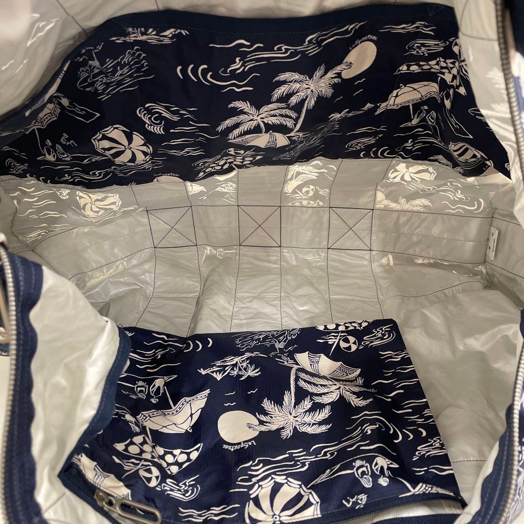 3128 LeSportsac ボストンバッグ 2way ハワイ限定 ネイビー系