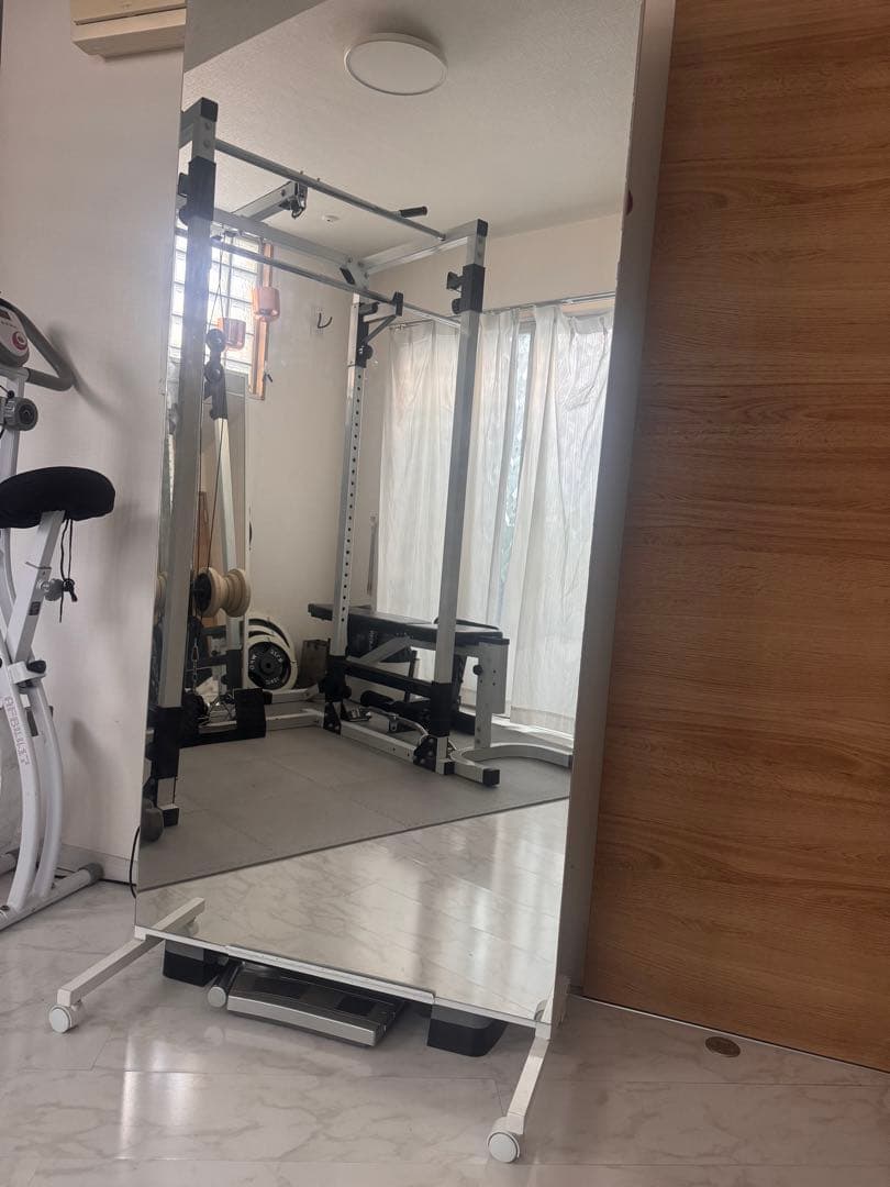 《引取限定》日本製全身鏡　大型ミラー　スタンドミラー　パーテーション