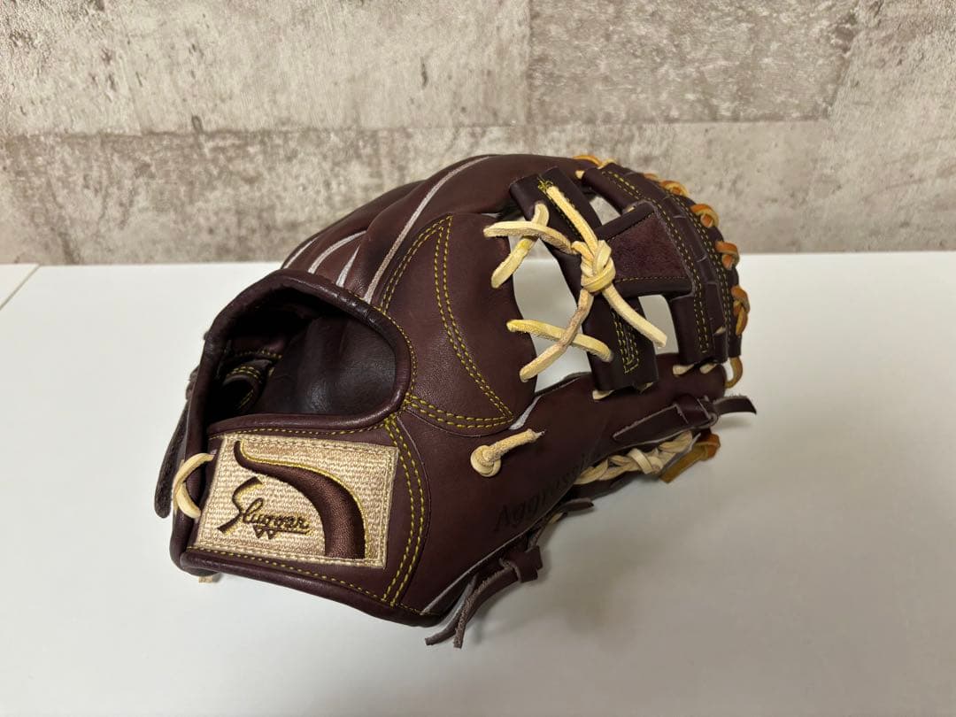 久保田スラッガー 軟式 BR1 バーガンディ 湯もみ型付け済み　内野手用