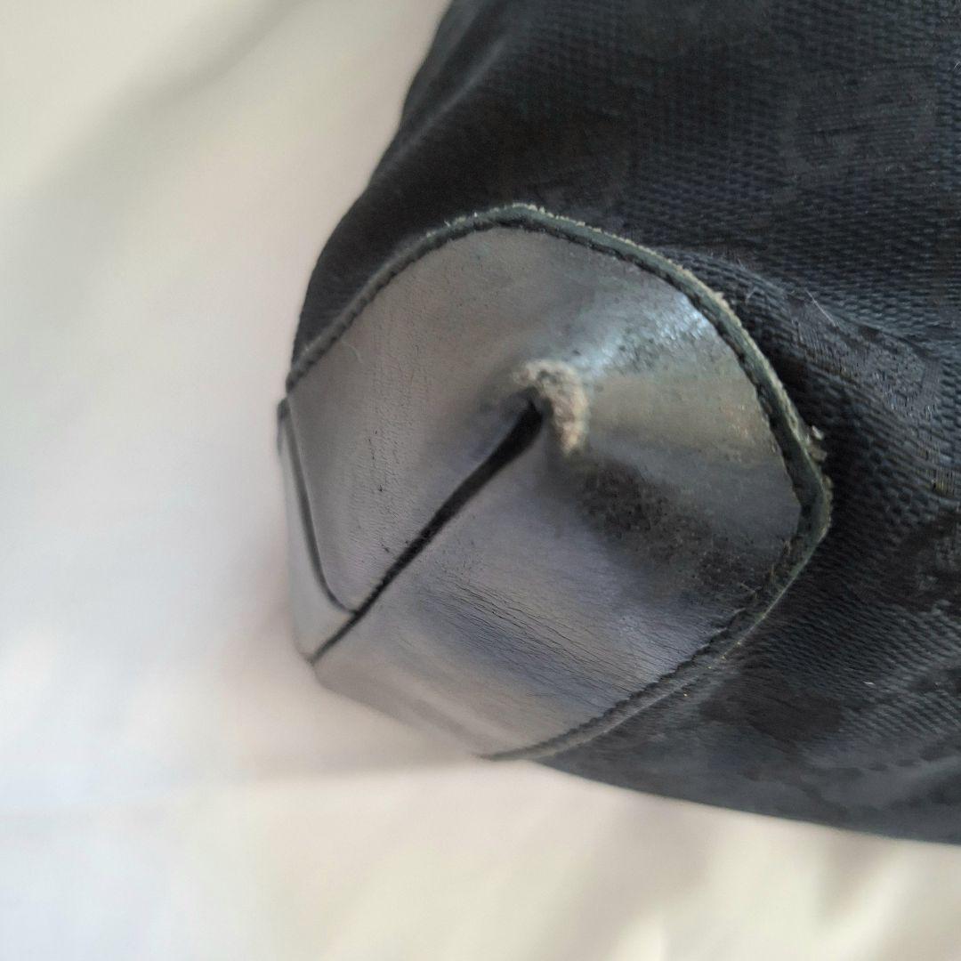 GUCCI / グッチ GG柄 トートバッグ ハンドバッグ シェリーライン 黒