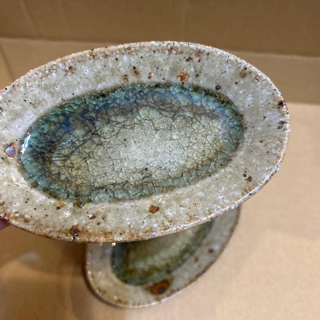 最終値下げ　新品　やちむん　宮城陶器　宮城正幸 オーバル皿　2個セット