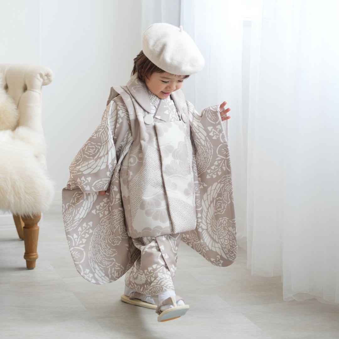 新品 utatane ひよこ商店 七五三 着物 3歳 男の子 被布フルセット