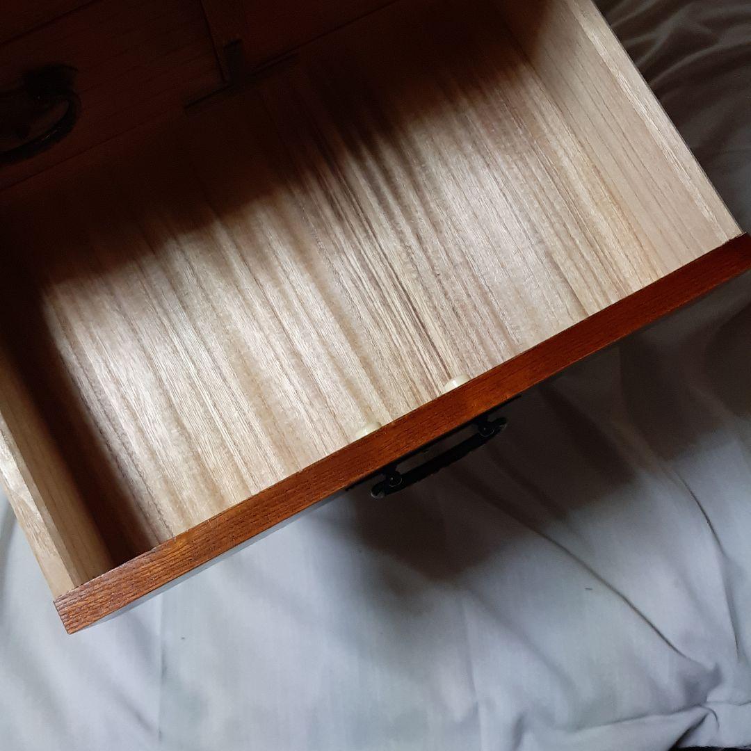 昭和レトロ◆欅製◆伝統工芸整理箪笥◆欅チェスト◆漆塗り◆62cm×44.5cm