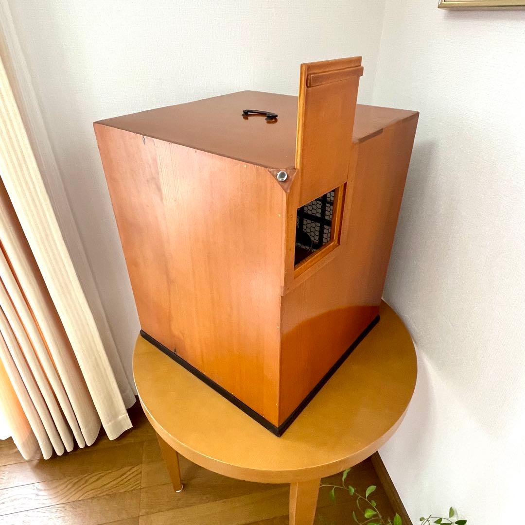 【無垢材】ビンテージ 木製 鳥籠 バードゲージ【アンティーク】