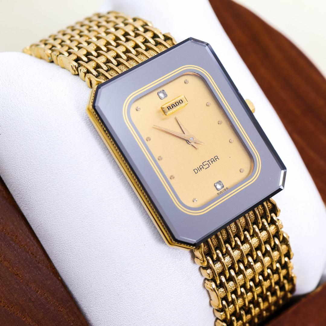 稼働 RADO DIASTAR 腕時計 2Pダイヤ ヴィンテージ 2492