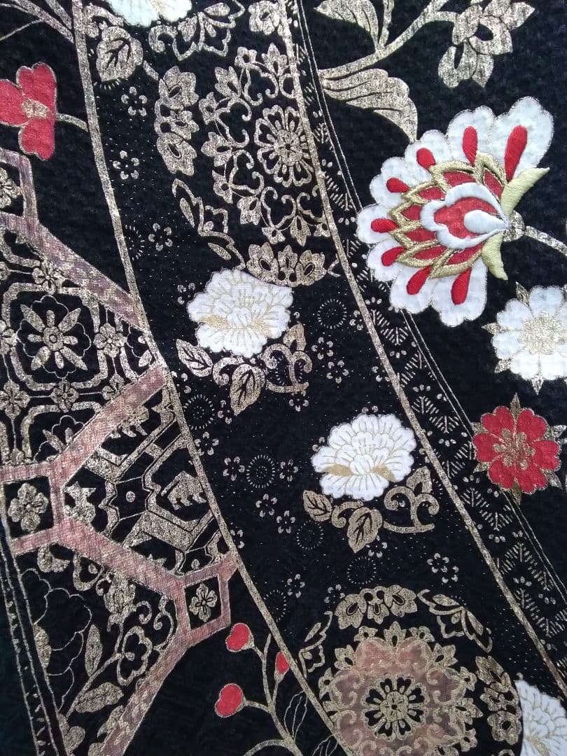 振袖フルセット、正絹、トールサイズ、重ね衿帯揚げ帯締め、やまと西陣高級袋帯、襦袢