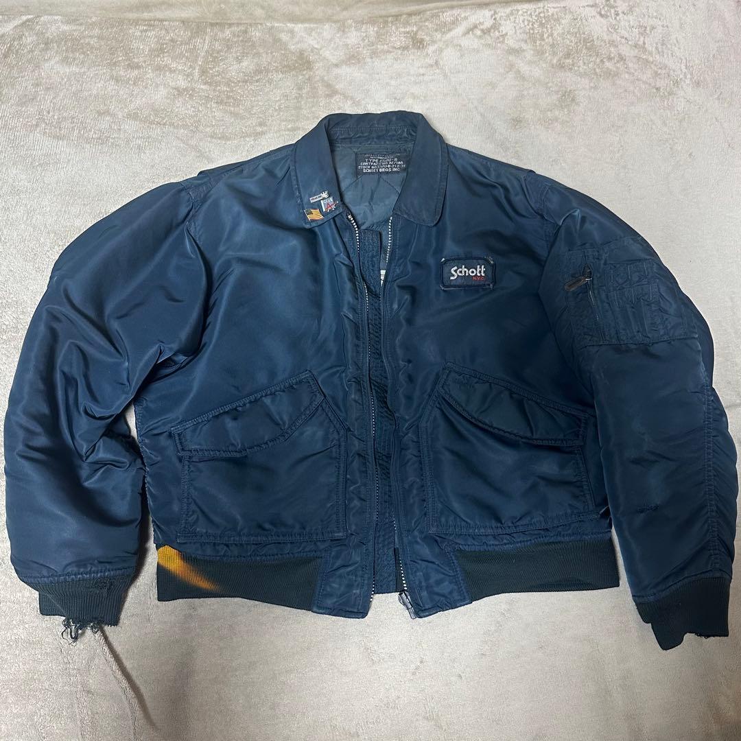 希少80sSchottCWU-RジャケットMA-1フライトジャケット田中シェン着
